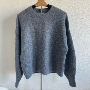 H&M Women's Blue Large Crewneck Wool blend Sweater